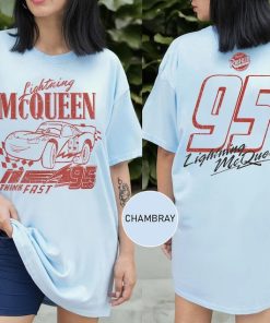 Two sided Retro Lightning McQueen Comfort Colors Shirt