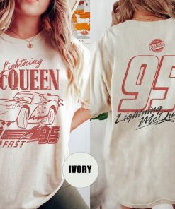 Two sided Retro Lightning McQueen Comfort Colors Shirt