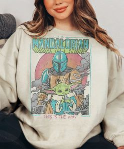 Retro Mandalorian Boba Fett And Baby Yoda Shirt, This Is The Way Shirt