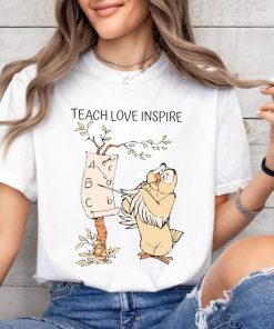 Disney Winnie The Pooh Owl Teacher Teach Love Inspire T-Shirt