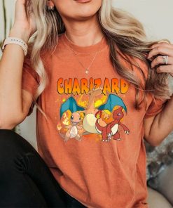 Comfort Colors® Charmander Inspired t-Shir, Charizard Evolution Shirt