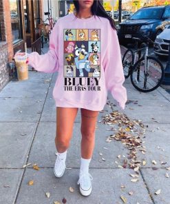 Bluey The Eras Tour Crewneck Sweatshirt, Bluey Bingo Eras Tourn Shirts