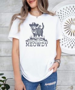 Cowboy Cat Shirt, Meowdy Shirt, Cat Lover Gift, Funny Meme Tshirt