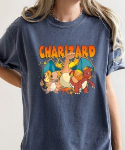 Comfort Colors® Charmander Inspired t-Shir, Charizard Evolution Shirt