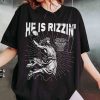 Retro He Is Rizzin' Shirt, Funny Jesus Shirt, Humor Easter Shirt