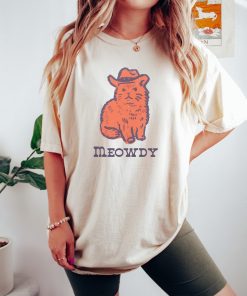 Cowboy Cat Shirt, Comfort Colors Meowdy Shirt, Cat Lover Gift