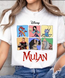 Disney Mulan Characters Panel Shirt, Mulan Mushu Portrait Shirt