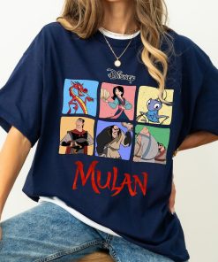 Disney Mulan Characters Panel Shirt, Mulan Mushu Portrait Shirt