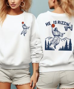 He Is Rizzin' Humor Easter Shirt, Jesus Funny Sweatshirt