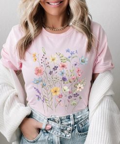 Comfort Colors Wildflower Shirt, Flower Shirts