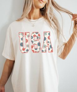 Retro USA Comfort Colors Graphic Tee | 4th of July Shirt