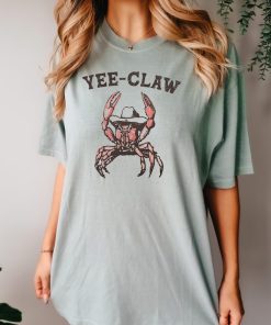 Yee Claw Yee Haw Crab Shirt, Comfort Colors Tee