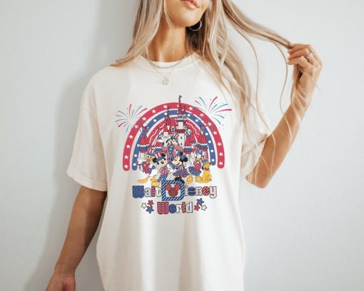 Retro Walt Magical World 4th of July Tee