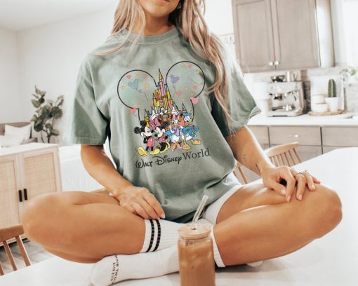 WDW Comfort Colors Shirt | Retro Mickey and Friends Tee