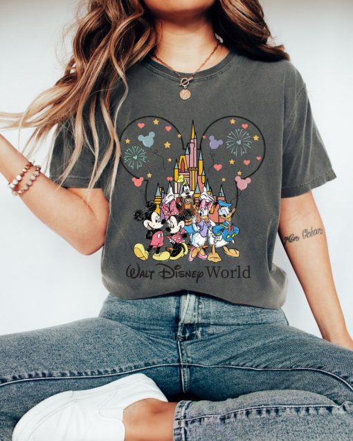 WDW Comfort Colors Shirt | Retro Mickey and Friends Tee