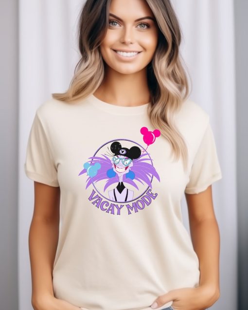 Retro Yzma With Mickey Balloon Shirt, Vacay Mode T-Shirt