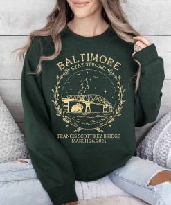 Francis Scott Key Bridge Collapse Shirt, Baltimore Stay Strong Tshirt