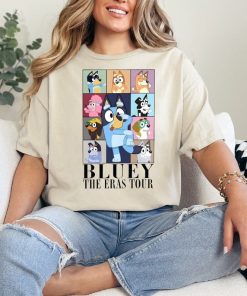 Bluey The Eras Tour Tee shirt, Tee shirt for kids, Bluey tee shirt