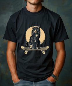 Skateboard Cat Shirt, Cool Cat Shirt,Vintage Style, Cat T Shirt