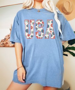 Retro USA Comfort Colors Graphic Tee | 4th of July Shirt