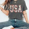 Retro USA Comfort Colors Graphic Tee | 4th of July Shirt