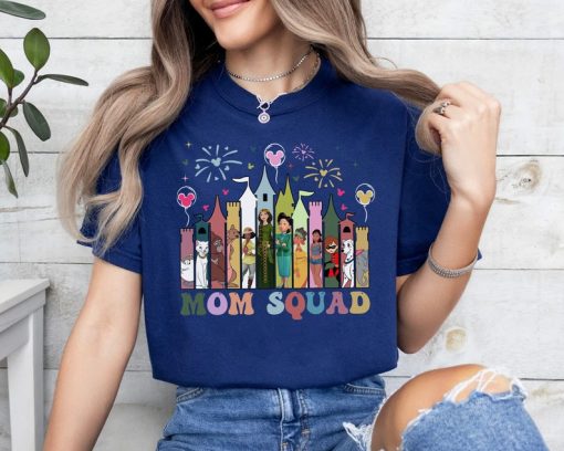 Mom Squad Disney Castle Shirts, Disney Mom Shirt