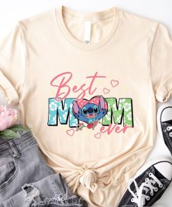 Disney Stitch Mom T-Shirt, Best Mom Ever Shirt, Disney Trip Tee