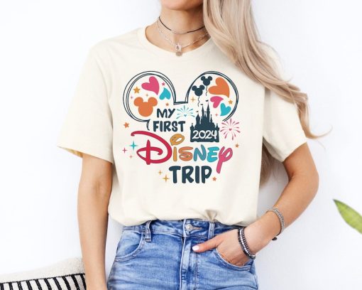 My First Disney Trip 2024 Shirt, Disneyland My First Trip Shirt