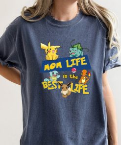 Mom Life Is The Best Life Shirt, PKM Characters Shirt, Pikachu T-Shirt