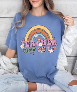 Comfort Colors® Retro Teacher Shirt, Teacher Off Duty Shirt