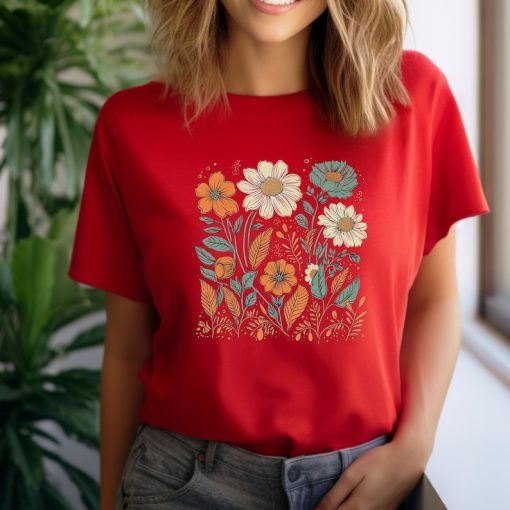 Comfort Colors® Daisy Bouquet Shirt, Flower Shirt, Retro Floral Shirt