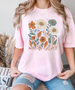 Comfort Colors® Daisy Bouquet Shirt, Flower Shirt, Retro Floral Shirt