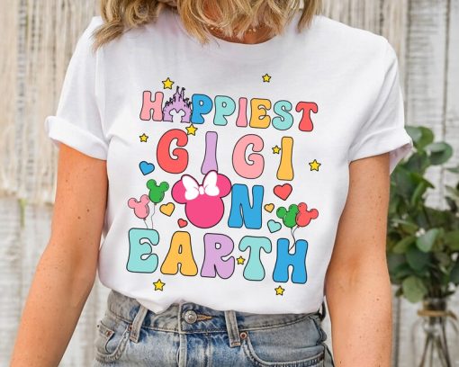 Happiest GIGI On Earth Shirt, Mom Squad Disney Shirts