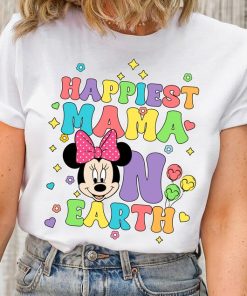 Disney Minnie Mama Castle Shirt, Happiest Mama On Earth Shirt