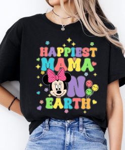 Disney Minnie Mama Castle Shirt, Happiest Mama On Earth Shirt