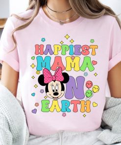 Disney Minnie Mama Castle Shirt, Happiest Mama On Earth Shirt