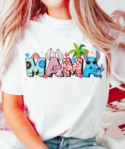 Stiitchh and Lillo Mama Shirt, Disnyye Mama Shirt, Mama Shirt