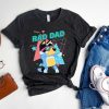 Retro Rad Dad Bluey Shirt, Retro Chilli Heeler Shirt, Chilli Heeler