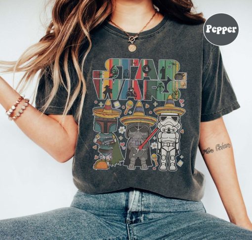 Vintage Disney Star Wars Matching Cinco De Mayo Shirt