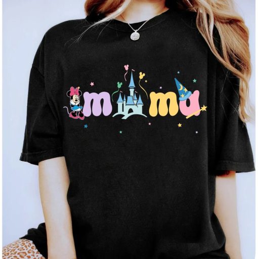 Disney Minnie Mama Castle Shirt, Mom Squad Disney Castle Shirts