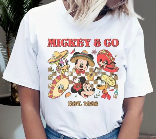 Vintage Disney Mickey Cinco De Mayo Shirt, Mickey & Co 1928 T-Shirt