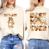 Mama Bluey Best Mom Ever Vintage 2 Side Tshirt