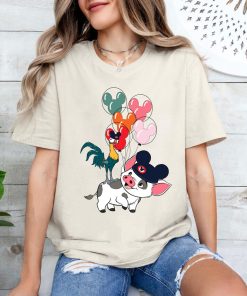 Retro Disney Moana Hei Hei And Pua Mickey Balloon Shirt, Moana Shirt