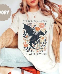 Abraxos Flower Comfort Colors Shirt, Fantasy Dragon Bookish Shirt