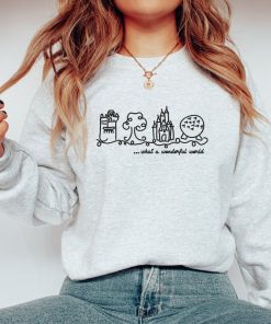 Embroidered World Parks Sweatshirt | What A Wonderful World Crewneck