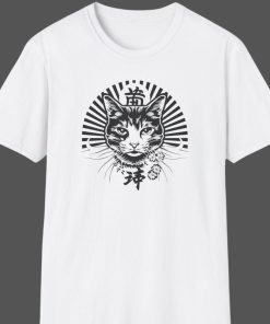 Japanese Cat Unisex Softstyle T-Shirt