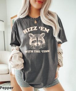 Rizz Em With The Tism Graphic T-Shirt, Retro Unisex Adult T Shirt