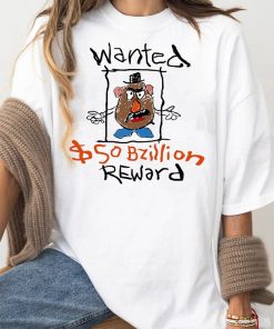 Disney Pixar Toy Story Mr. Potato Head WANTED Sketch Shirt