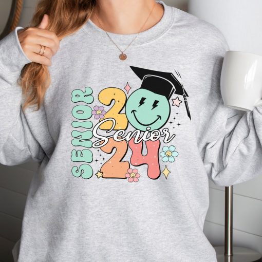 Senior 2024 Shirt, Class of 2024 Shirt, Retro Senior Hoodie