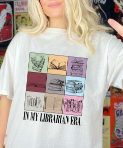 In My Librarian Era Comfort Colors Shirt, Retro Librarian Shirt